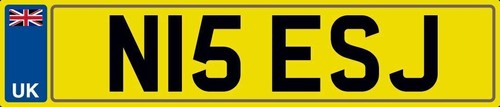 Nice initials number plate n15 - nice,