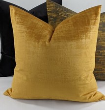 Iliv Interior Azurite Velvet in Apricot / Golden Fabric Cushion Cover 18x18" 
