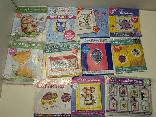 Cross stitch kits - 11,