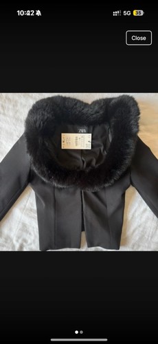 Zara blazer fitted - zara, faux