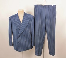 Men's VTG 40s Blue & White