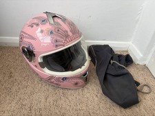 Shark S600 Folies Motorcycle Helmet Pink Good Condition * Unsure Of Size*