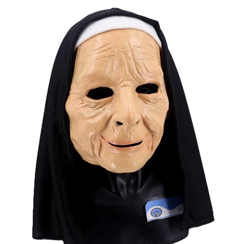 Halloween nun mask latex masks - halloween,