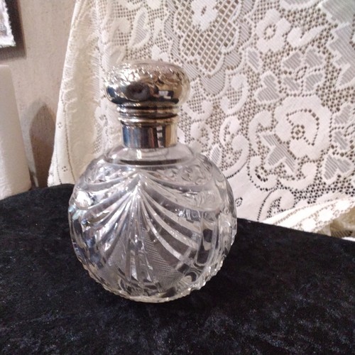 Edwardian silver topped - ,