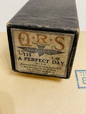 QRS Piano Player Word Roll No. 115 - A Perfect Day Original Vintage