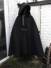 Sith Black hooded cloak tabard