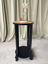 Vtg Antique Painted Black