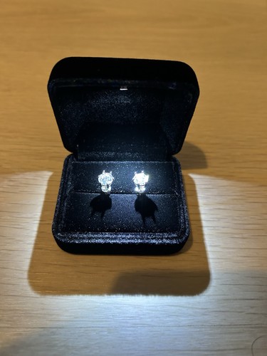 Moissanite earrings 1ct vvs1 - moissanite,