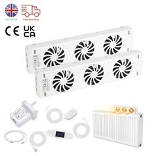 Low Power Radiator Fan - Saves Energy & Improves Radiator Heat Output UK