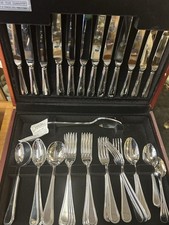 George Butler Sheffield Silver Plate EPNS A1 44 Piece Ashbury Collection Boxed