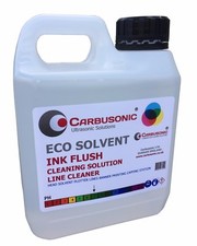 Eco solvent flush clean up