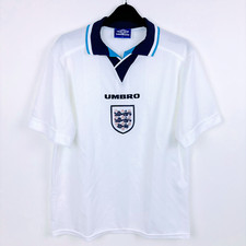 Original England 1995/1996/1997 Euro 96 Umbro Home Football Shirt