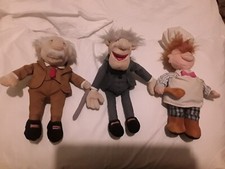 Rare disney plush  toys slatler, Waldorf, and the Swedish Chef from the Muppets.