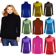 WOMENS LADIES POLO NECK TURTLE