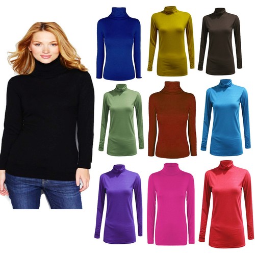 Womens ladies polo neck - womens, turtle
