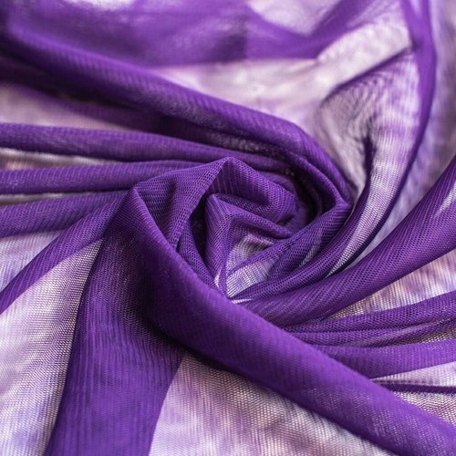 Deep purple soft tulle draping - purple,
