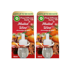 2 x 19ml Air Wick Mulled Wine Clementine & Spice Electrical Plug In Refill