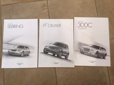 Chrysler PT Cruiser, Sebring and 300C Touring brochures in Excellent condition 