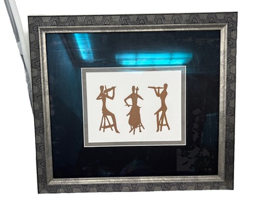 Framed silhouette art three - framed,