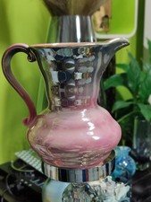 Maling Pottery pink lustre jug