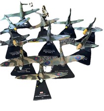 lot of 13 x atlas edition die cast planes military some damaged