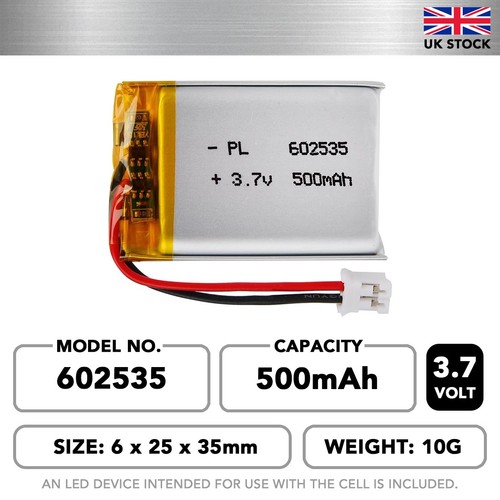602535 lithium po cell - 602535, li-po