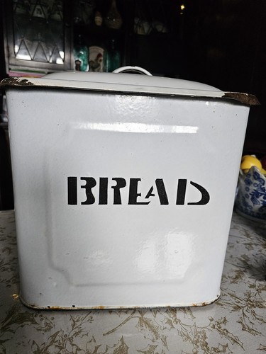 Vintage white enamel - white, porcelain