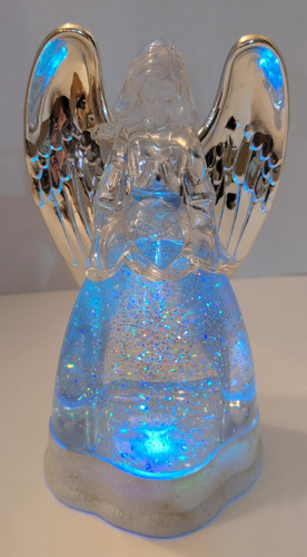 Acrylic glitter angel - 9.5",