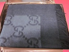 Gucci plaid gray throw blanket