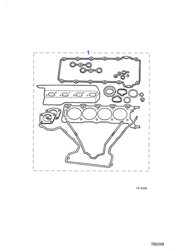 Jaguar camshaft cover - cover, gasket