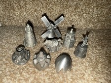 VGC ASSORTED VINTAGE PEWTER THIMBLES