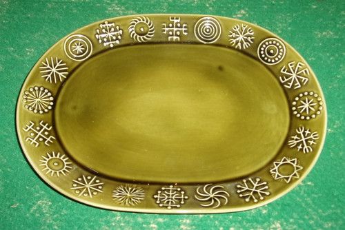 Portmeirion green totem oval - green, /