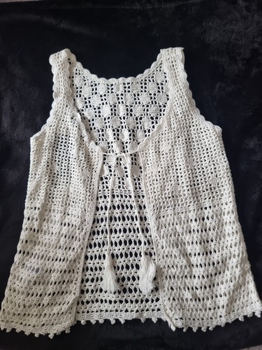 New look cream crochet tie - cream,