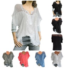Womens Ladies Pullover Lace