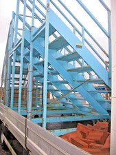 STAIRCASE  METAL  STEEL USED  EX ARMY - RAF  QUALITY  6FT HIGH  1 SET... CHOICE