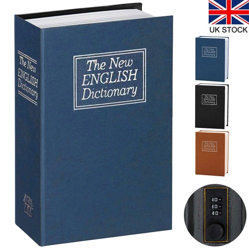 Book safe with combination - book,