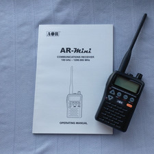 AOR AR mini 100 kHz - 1299.995 MHz, water resistant, CTCSS & DCS receiver.