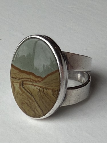 Vintage men sterling jasper - vintage,