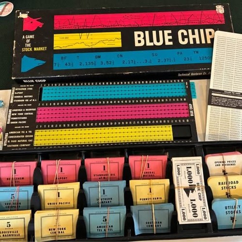 Vintage blue chip stock market - vintage,