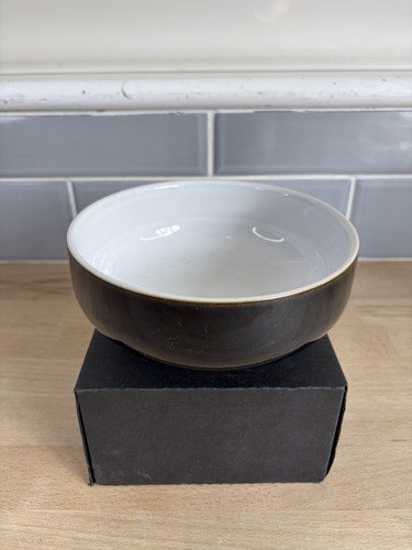 Denby jet black cereal - cereal, bowl