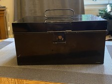 Vintage Tin Box With Hinged