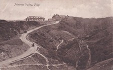 Antique Stathers Drug Co Postcard - Primrose Valley, Filey, Yorkshire - c1920