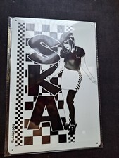 Ska check girl metal - check,