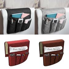 5 Pocket Sofa Chair Arm Rest Organiser Tray Armchair Caddy Storage Holders
