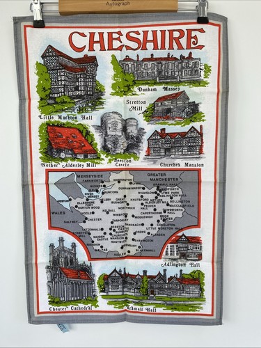 Cheshire tea towel souvenir - tea,