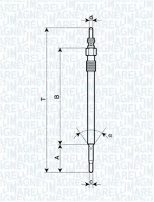 Glow plug metal - glow,