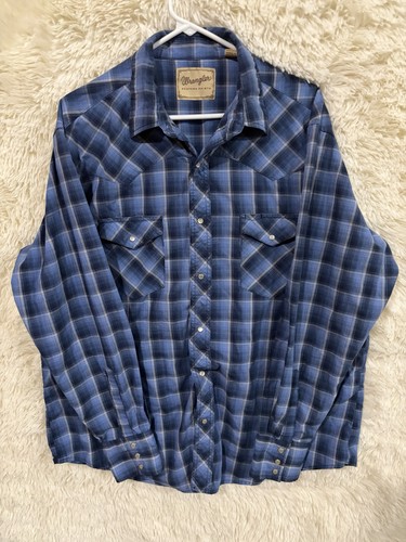 Men wrangler blue plaid - men’s,