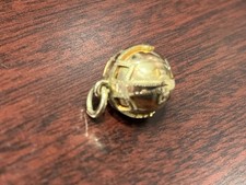 Vtg. 9K &Sterling Silver Masonic Cross Orb Pendant / FOB 7.7 gr. Made in England