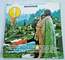 WOODSTOCK OST 3 x LP ATLANTIC GERMANY VG / EX HENDRIX THE WHO CSNY SANTANA
