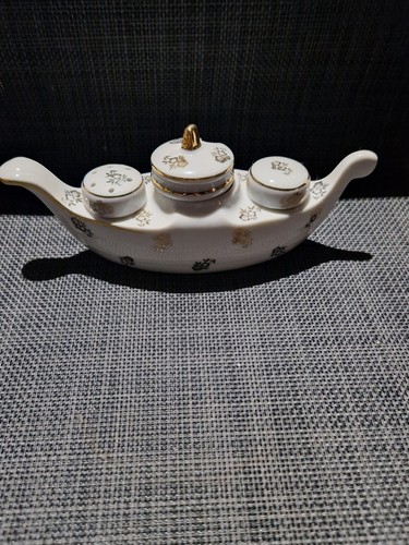 Vintage gold chintz gondola - vintage,